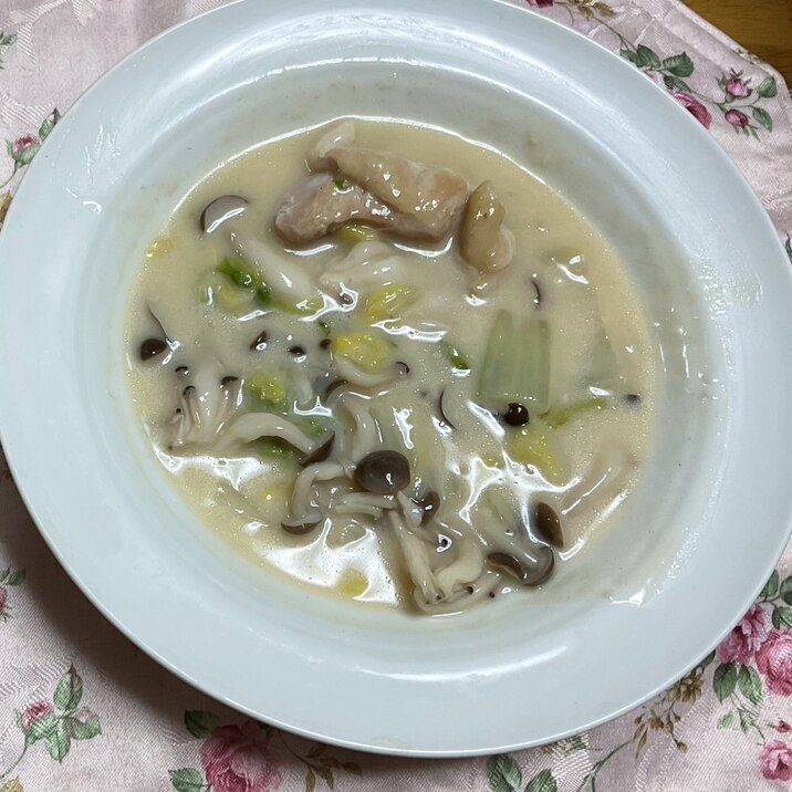 白菜のクリームスープ